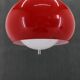 1970s Harvey Guzzini Red Pendant Light for Meblo, Italy