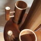 Carafe and bamboo glasses 1970