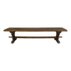 Old monastery bench in solid wood, length 180 cm