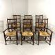 Lancashire spindleback dining arm chairs 1900's