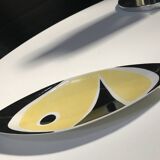 Plat • Centre de Table Vintage • « 9736 » • Kovács István • Zsolnay • 1962