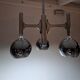 Fonderal Space Age Chandelier – Mid-Century Modern Chrome, Stamped “Fondera