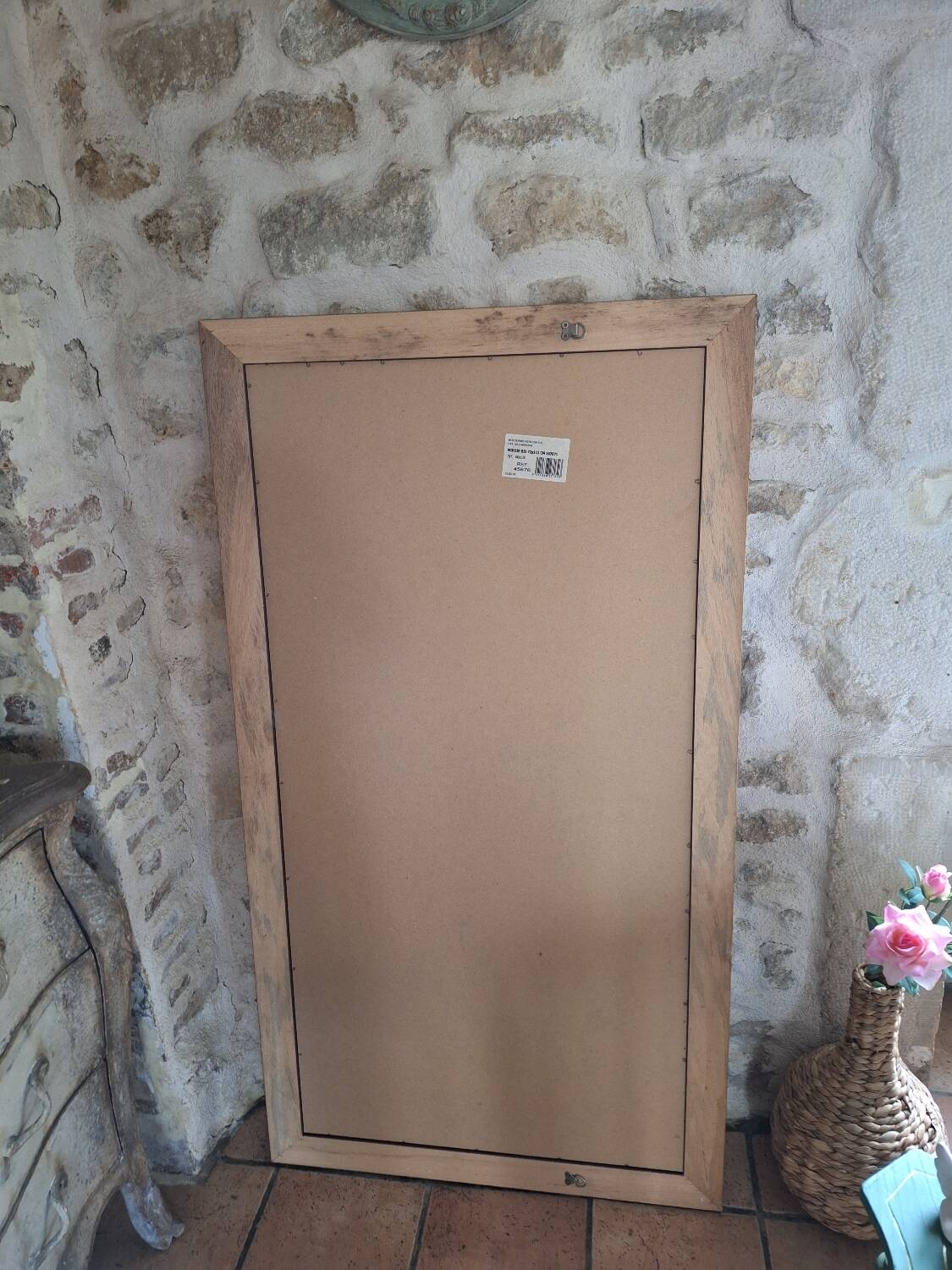 Rectangular gold mirror