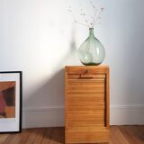 Low sliding curtain cabinet