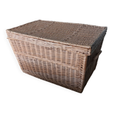 Wicker crate, very large basket