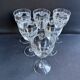 6 Saint Louis wine glasses Manon service Pantograph engraving IV