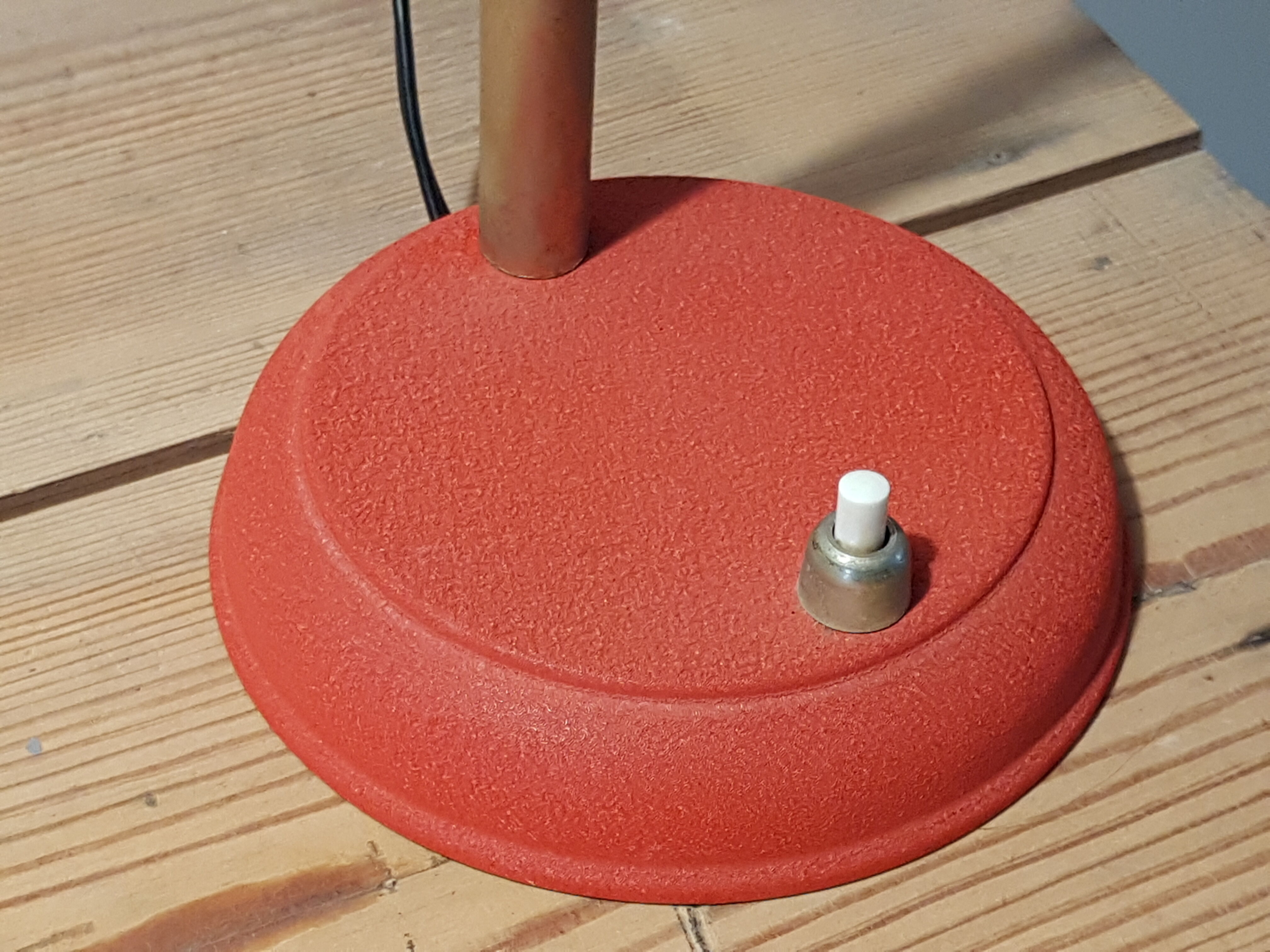 Lampe années 50 rouge