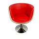 Vintage white and red shell chair / lounge chair / office chair