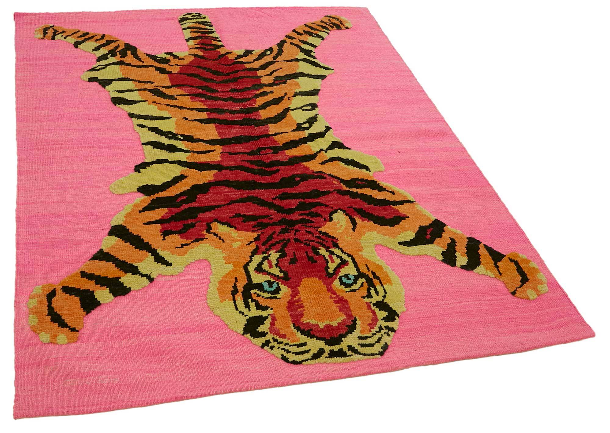 Turkish Handknotted Wool Tiger Rug  145 cm x 183 cm