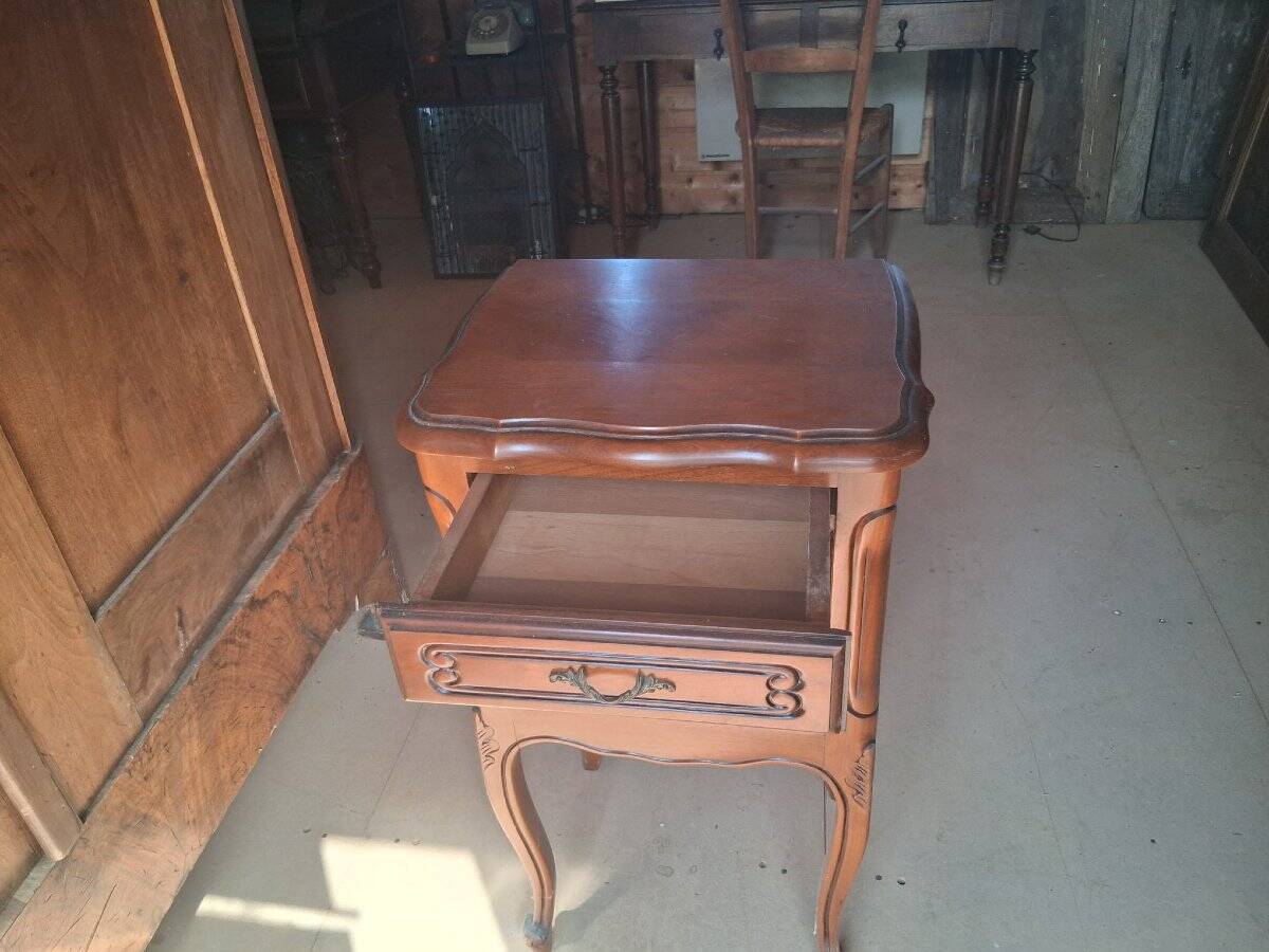 Pair of cherry wood bedside tables - 20th century