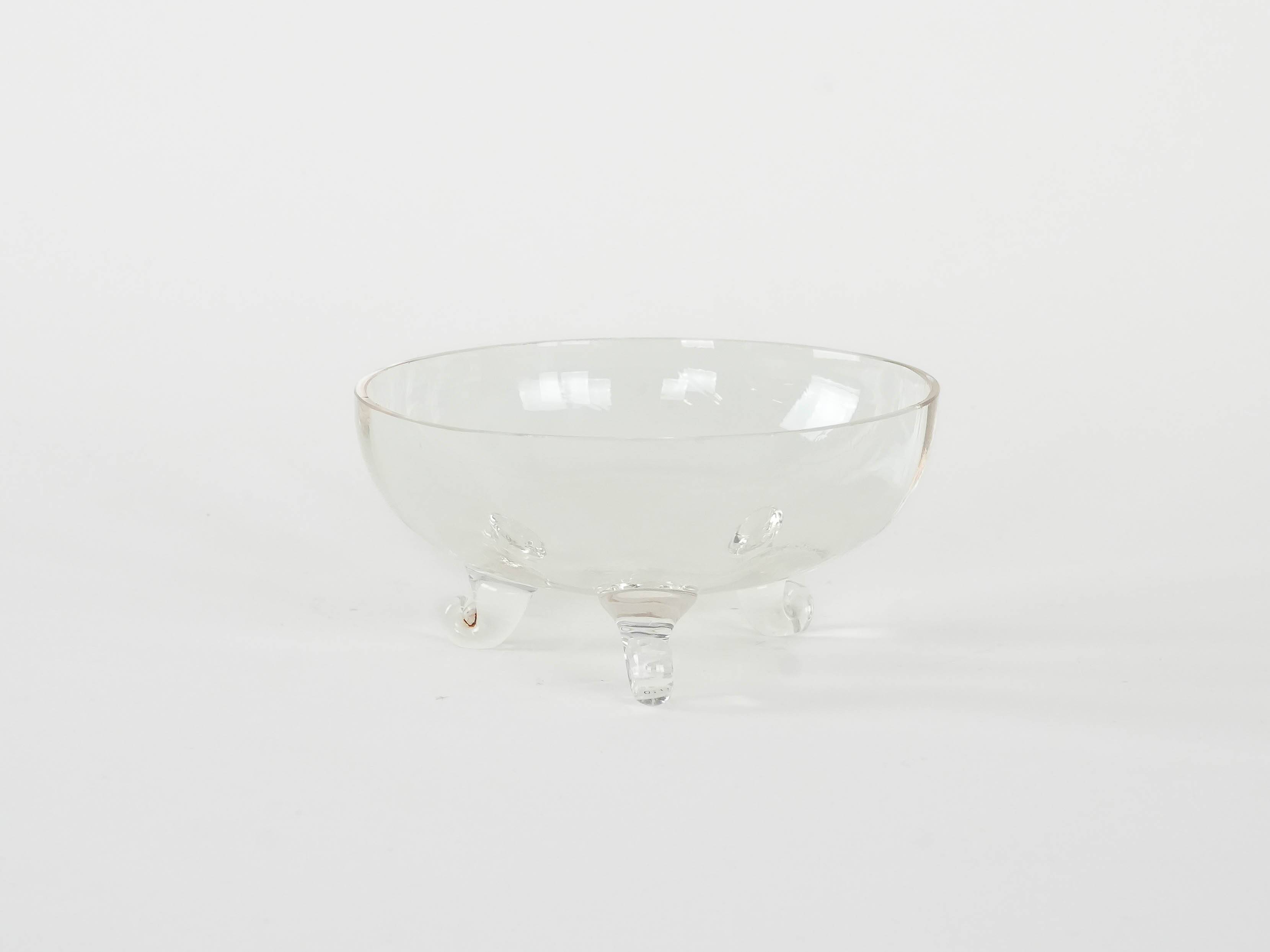 Glass bowl, Danish design, 1970s, manufactured in Denmark