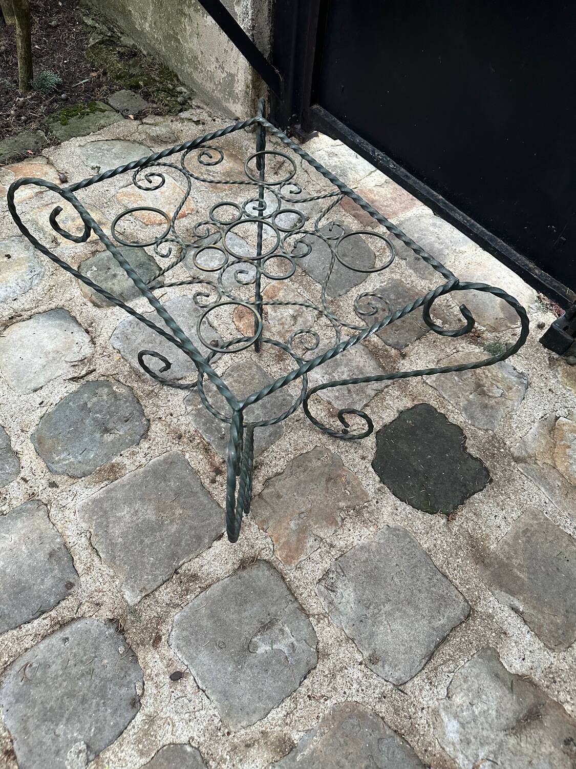 Wrought iron coffee table