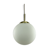 60s 70s lamp ceiling lamp ball lamp opal brass glass space age design
