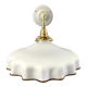 Applique vintage en opaline blanche