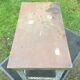Vintage metal table from an industrial workshop for a makeover