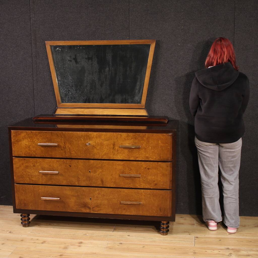 Italian chest of drawers with mirror from the 1960s