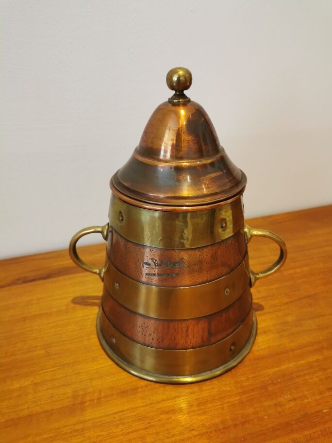 Copper and brass pot Jean Paul Thévenot