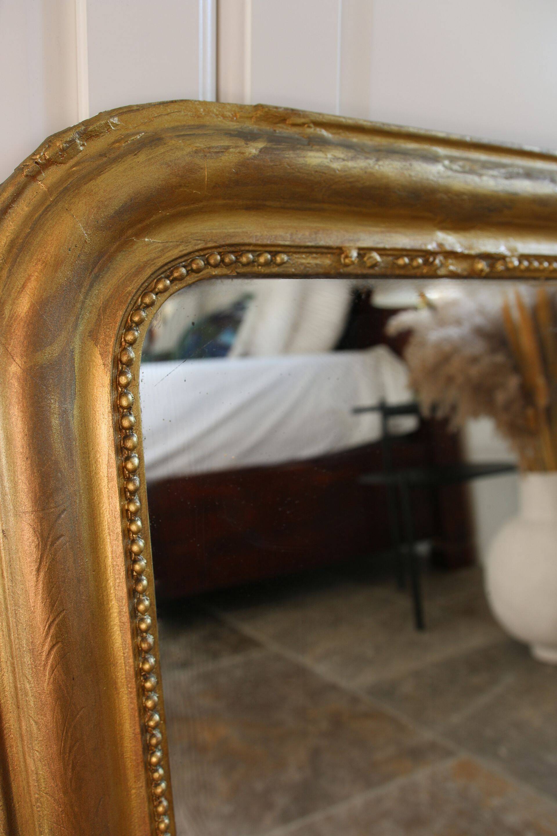 Louis Philippe gold leaf mirror