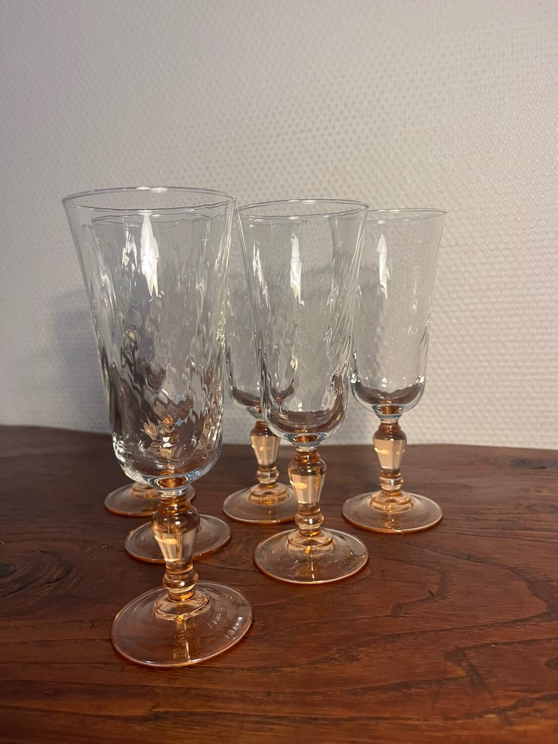 Champagne flute glass and Rosaline