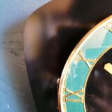 Clock vintage formica silent wall clock "ffr black and green"