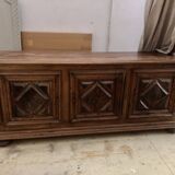 Antique sideboard with diamond point doors