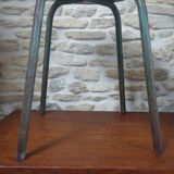 Wood and metal workshop stool