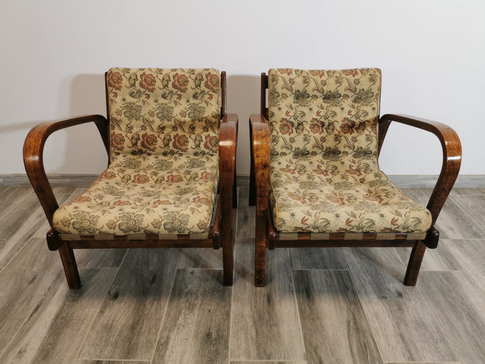 Armchairs by K. Kozelka & A. Kropacek, Set of 2, 1950