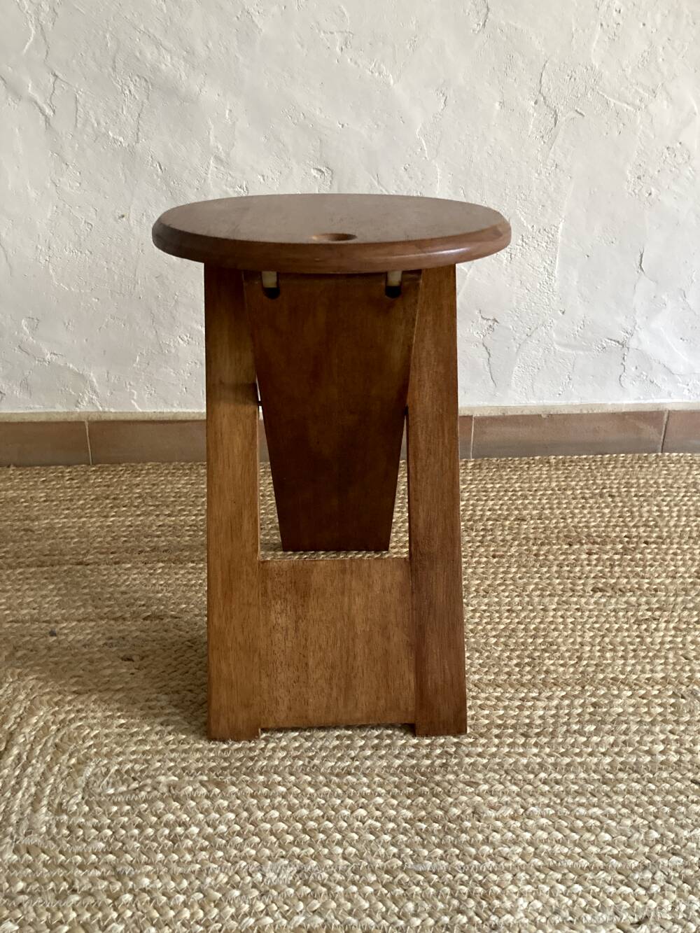 "Suzy" wooden folding stool by Adrian Reed, 1970s