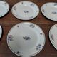 Set of six dessert plates in Saint Amand ironstone earthenware