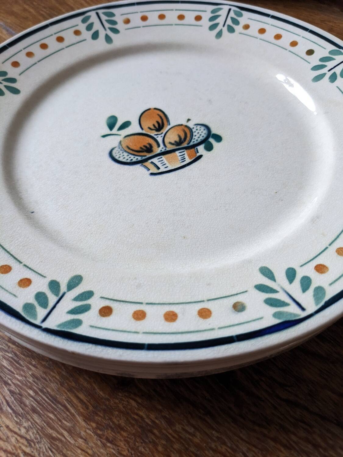 Lot of 12 Vosgien Badonviller flat plates