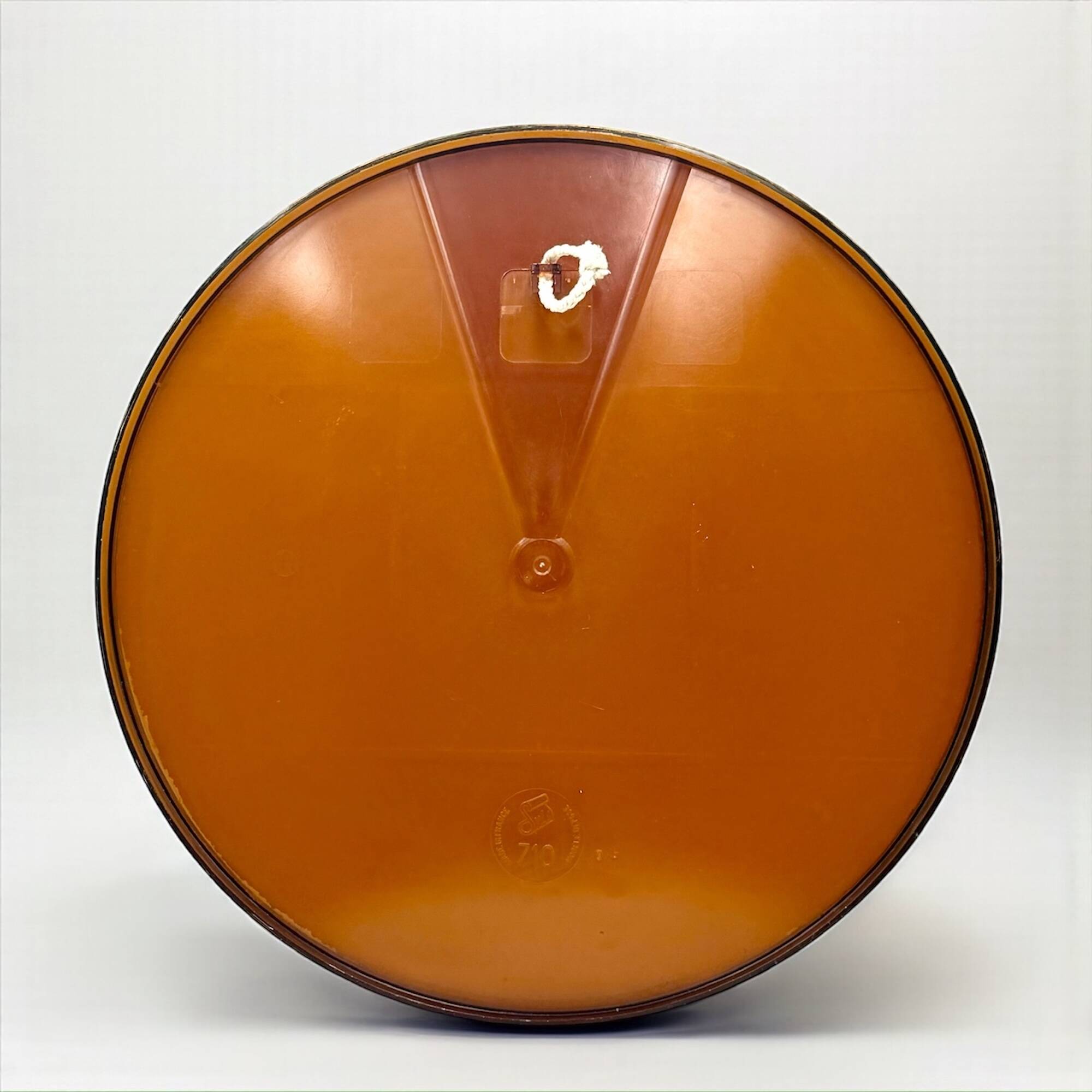 Miroir mural Space Age ambre français années 70