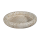 Vintage mid century handmade italian travertine stone bowl