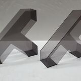 2 x Magazine holder Helit design Walter Zweischegg 70s