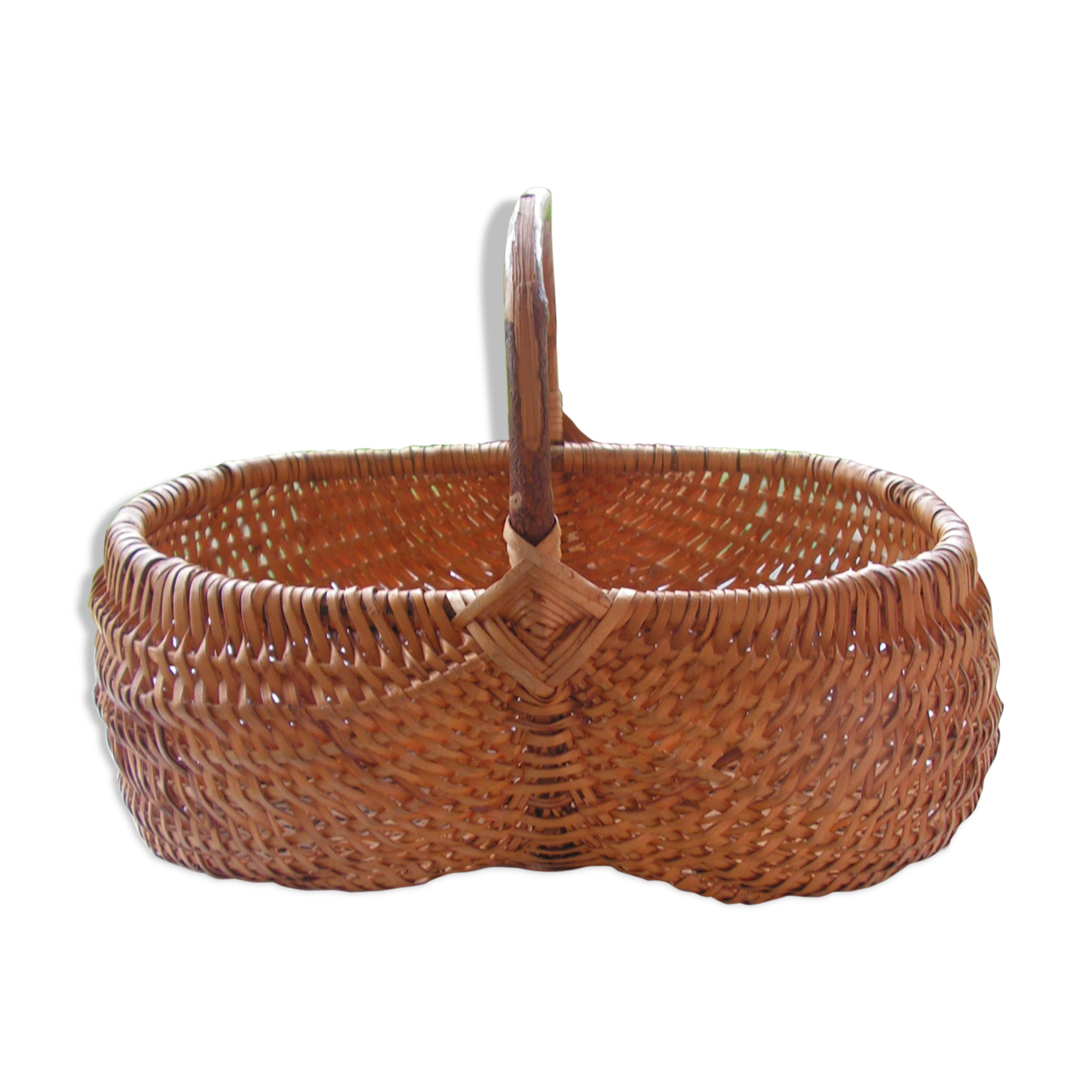 Wicker mushroom basket