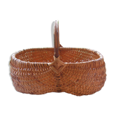 Wicker mushroom basket