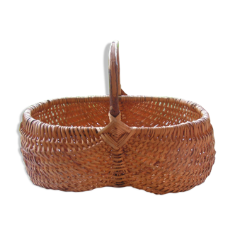 Wicker mushroom basket