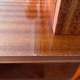 Scandinavian dressing table mirror from the 50s-60s with compass feet