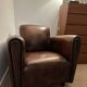 Fauteuil club en cuir