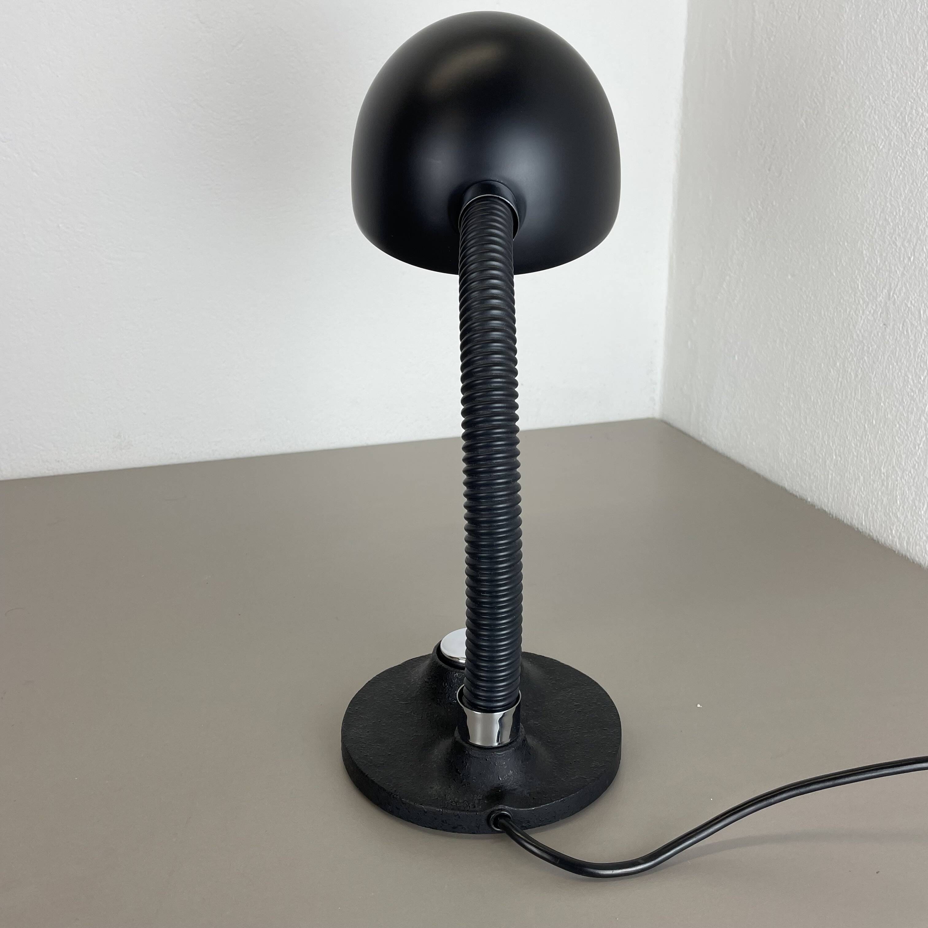 Modernist space age metal table light by hillebrand leuchten, germany, 1970s