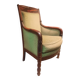 Bergere empire en plaquage  d acajou