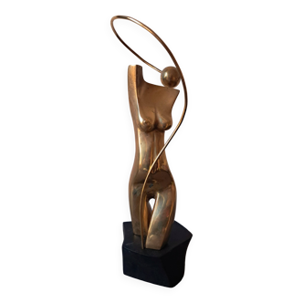 Statue/sculpture-woman-modern art-signed