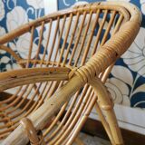 2 rattan basket chairs