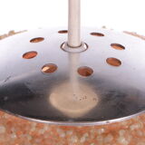 Vintage Cream Sugar Ball Hanging Lamp 1960s