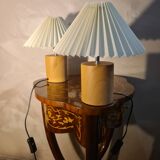 pair of bedside lamps solid wood Scandinavian design 31x25 electric change