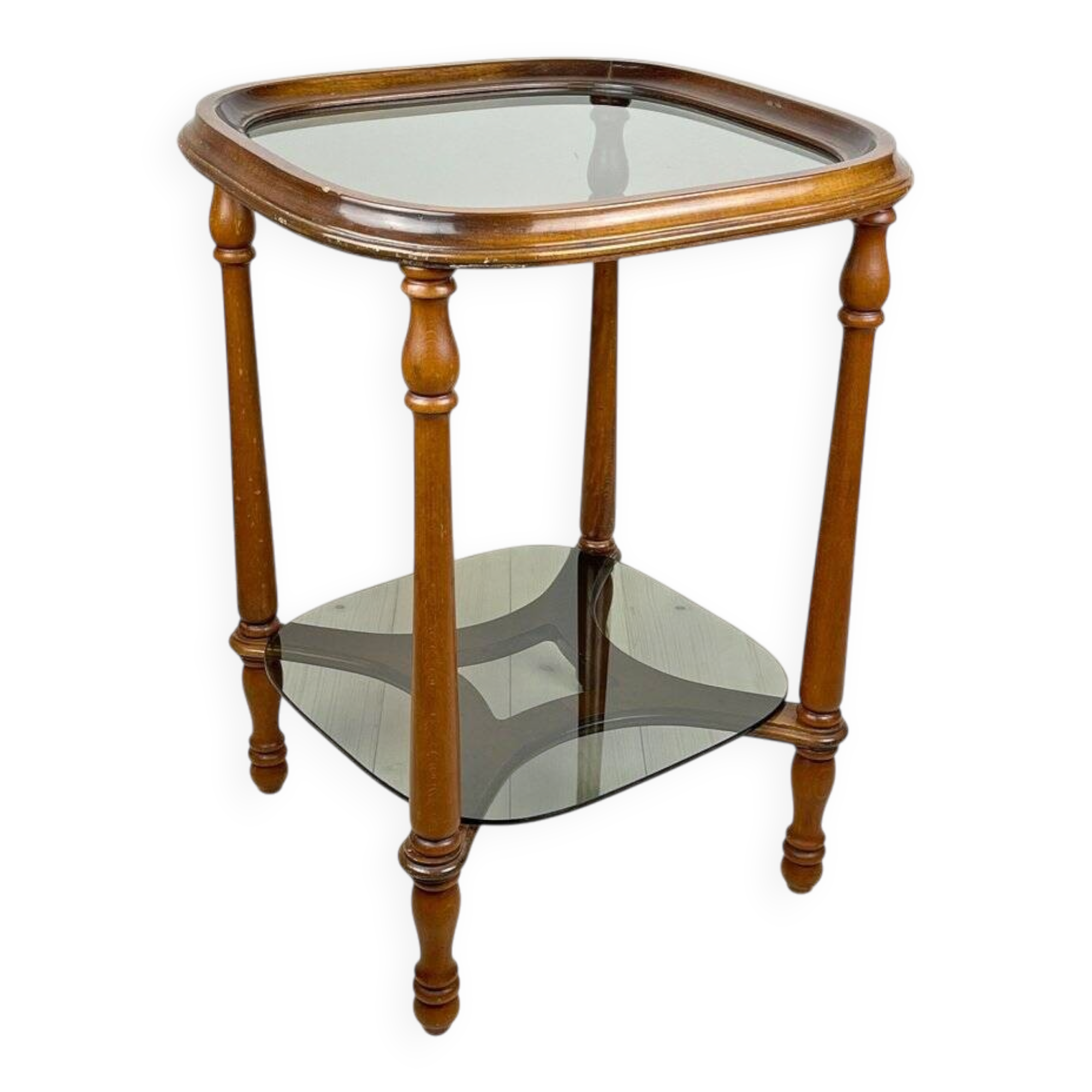 Vintage wooden coffee table, Italy, 1960s