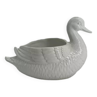 Cache pot en céramique en forme de canard