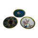 Ensemble de trois coupelles en émail cloisonné