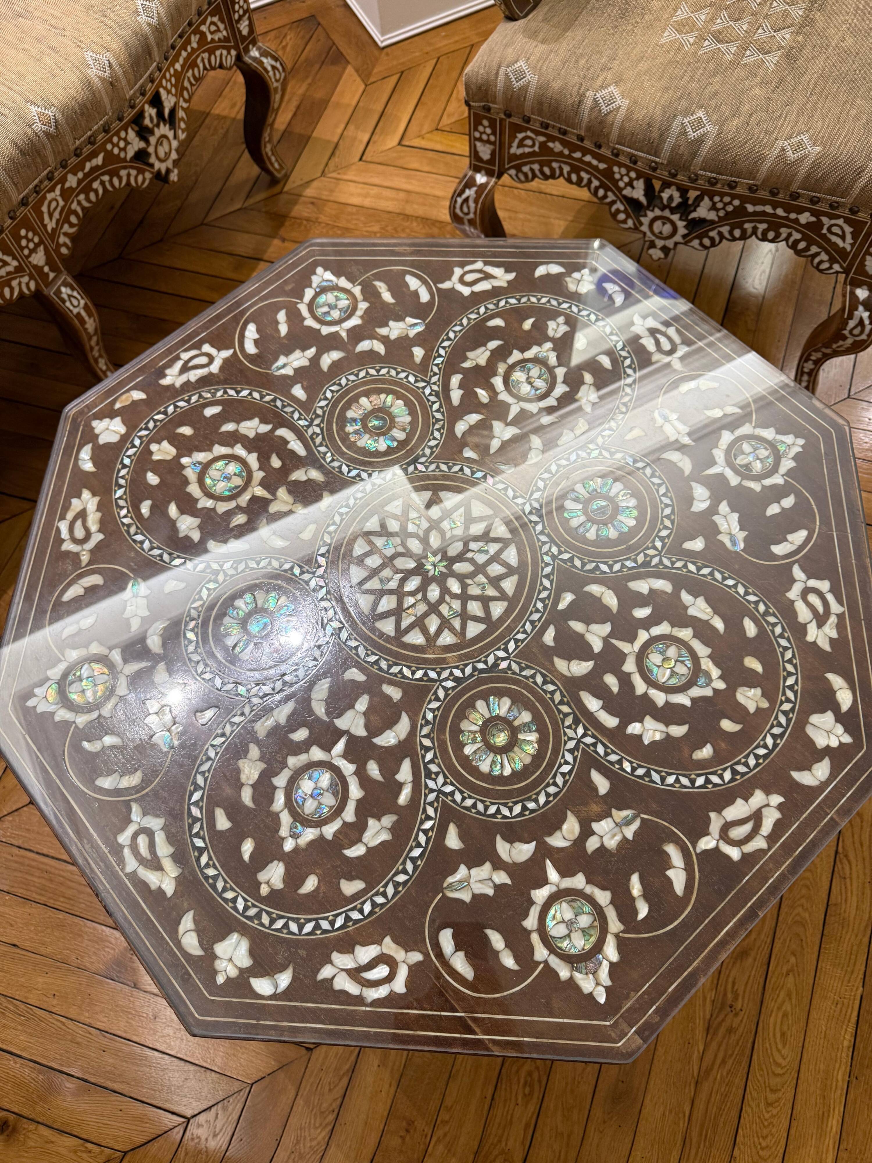 Oriental salon in marquetry