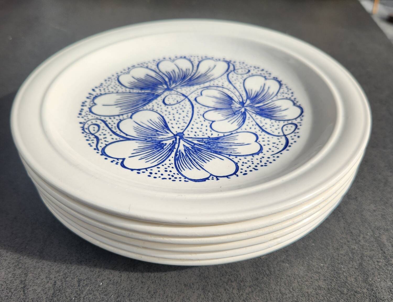 Set of 6 Italian plates: Faenza C.B.M.