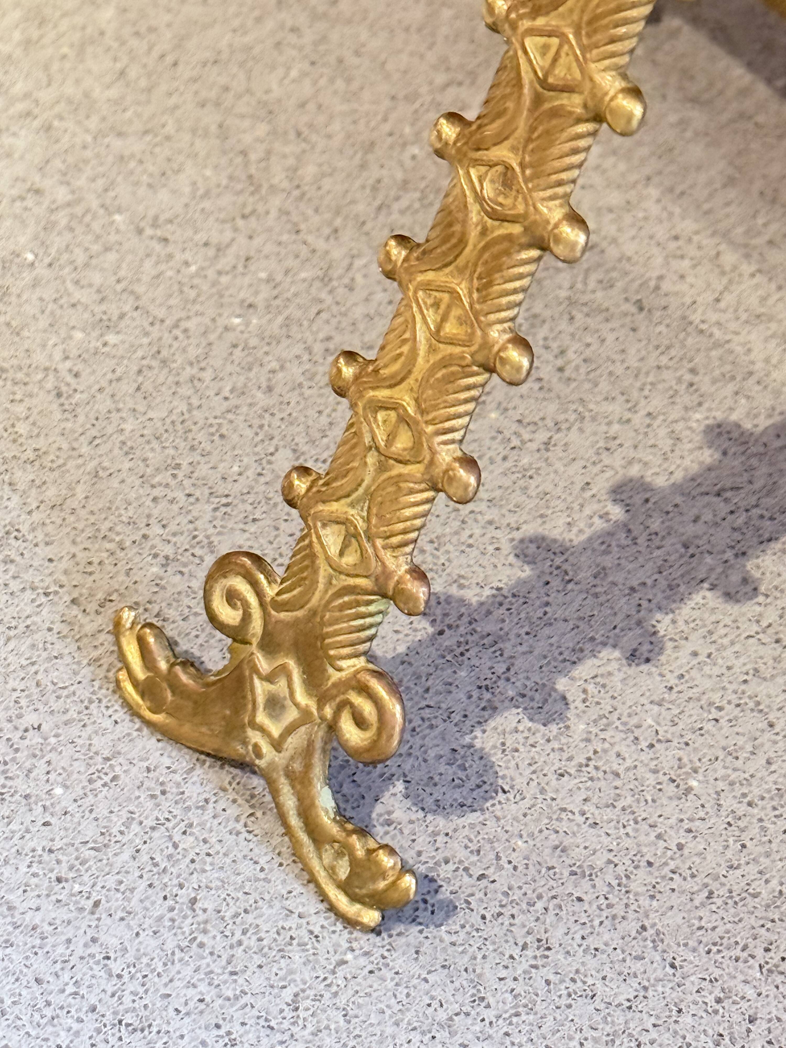 Paire de cadres en laiton doré rococo, cadres décoratifs antiques pour mur et table